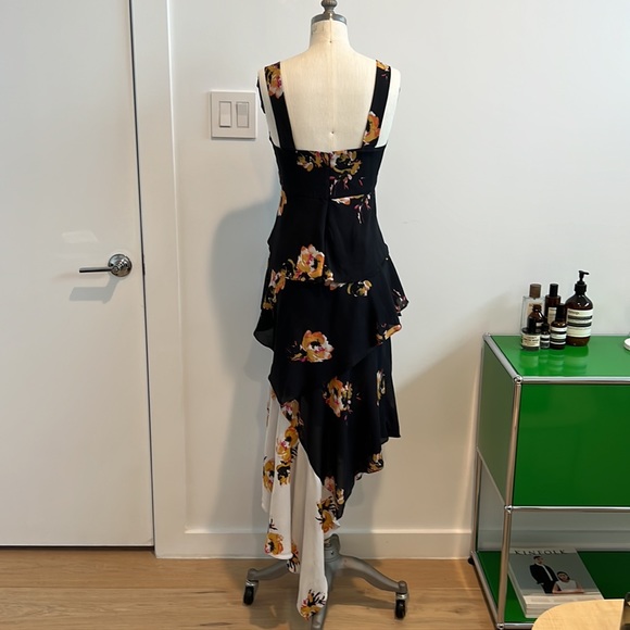 Alc 100%silk asymmetrical dress - Picture 4 of 6